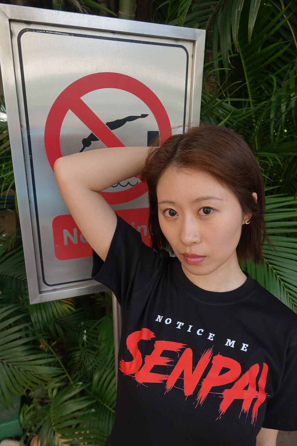 Kanji Selection T-shirt "Notice Me Senpai"