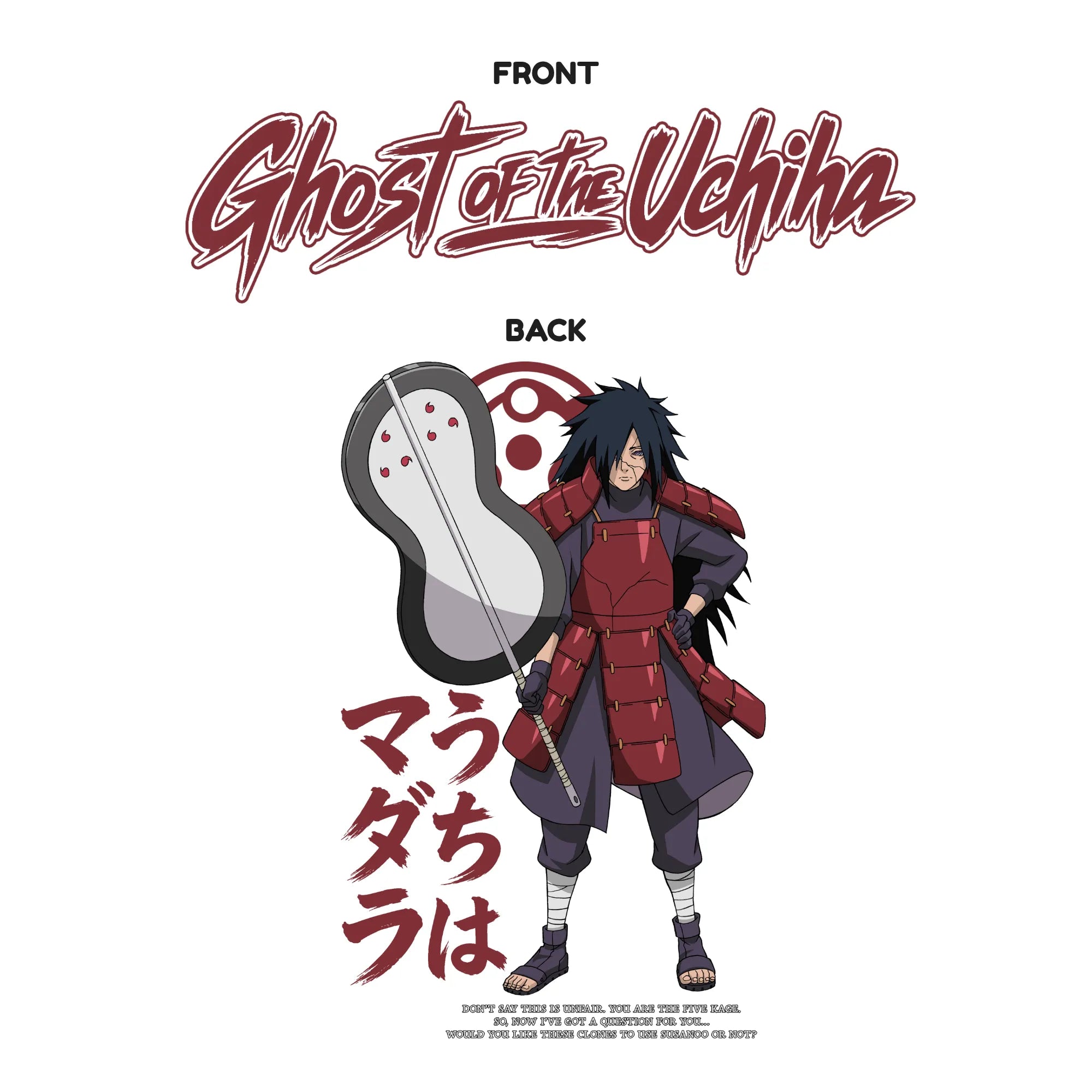 NARUTO SHIPPUDEN Ghost of the Uchiha T-shirt